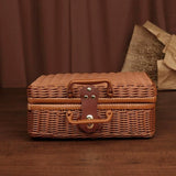 Rattan Organizer Woven Suitcase Storage Boxes for Home Office Organization - Extra Image