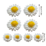 8PCS Sunflower Daisy Paper Flowers 20cm/30cm Wall Hanging Party Room Decoration