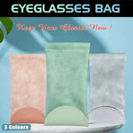 Mouth Snapped Sunglasses Eyeglass Glasses Case Soft Pouch Bag Pocket Spectacle - Green