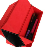 Leather Multiple Glasses Storage Case 5 Slots Sunglasses Organizer Bag - Top-Down View
