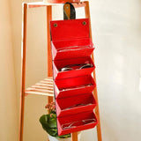 Leather Multiple Glasses Storage Case 5 Slots Sunglasses Organizer Bag - Extra Image