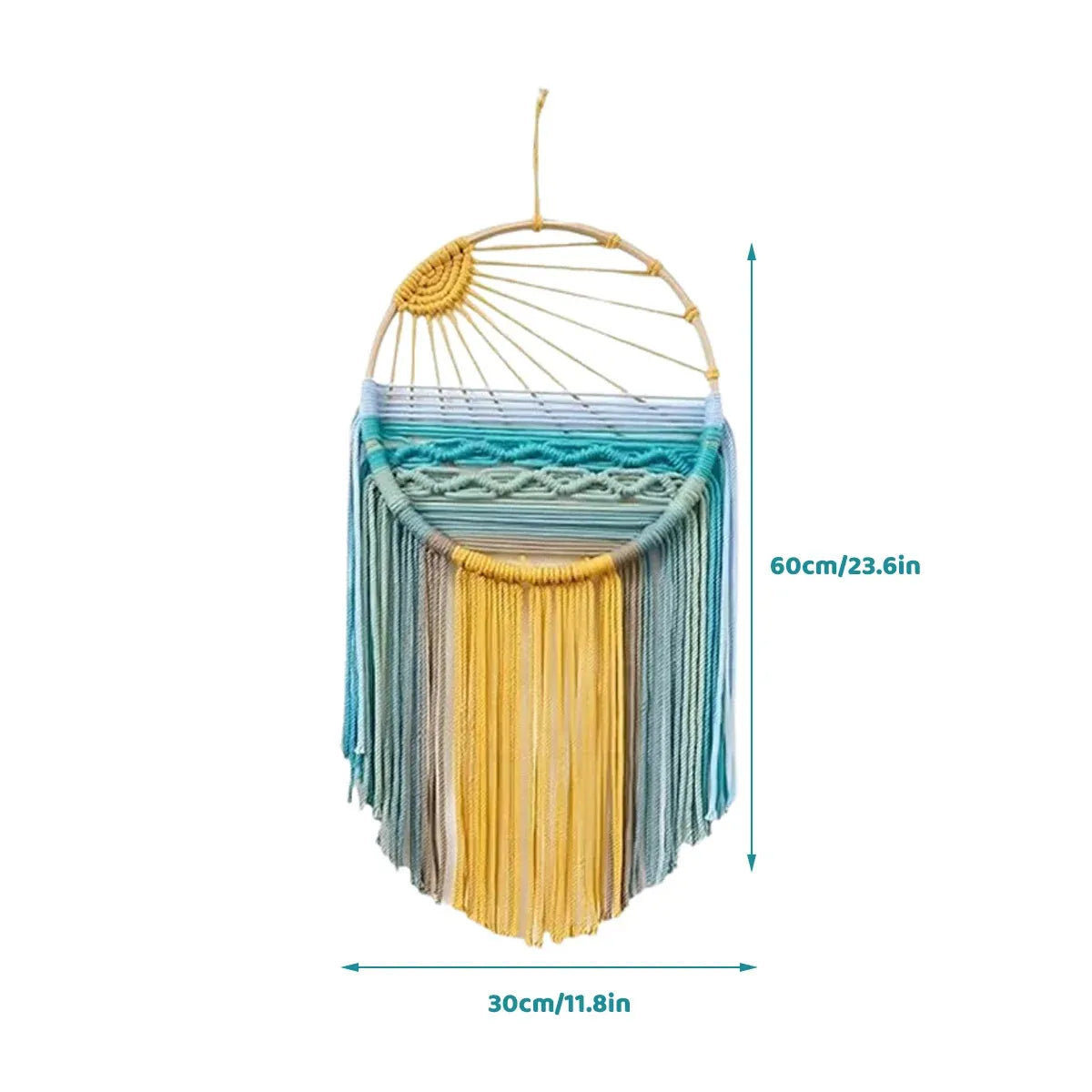Sunrise Hand Woven Tapestry Decoration Warm Tones Wall Hanging for Living Room