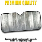 Car Windscreen Sun Shade Heat Reflective Windshield Front Rear Window Uv Block - 130*60