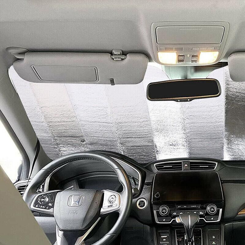 Car Windscreen Sun Shade Heat Reflective Windshield Front Rear Window Uv Block - 130*60