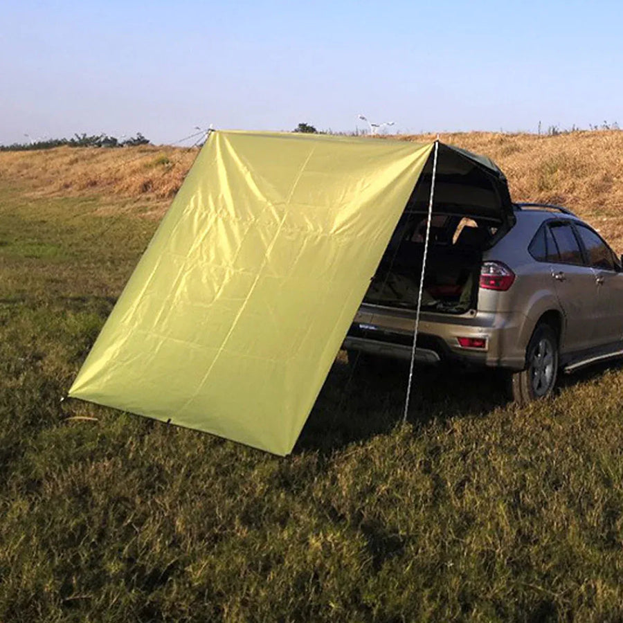 Car Side Awning Tent Rear Canopy Outdoor Camping Sunshade Shelter for SUV Use