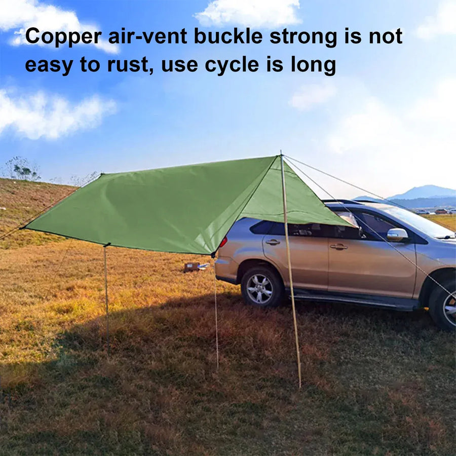 Car Side Awning Tent Rear Canopy Outdoor Camping Sunshade Shelter for SUV Use