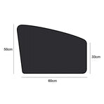 Car Sun Shade with Built-in Metal Attachment for Side Window UV Protection