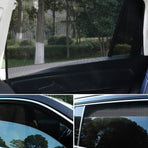 Car Sun Shade with Built-in Metal Attachment for Side Window UV Protection