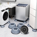 4x Washing Machine Support Pads Anti Vibration Leg Stopper Foot Pad Feet Pads - Small