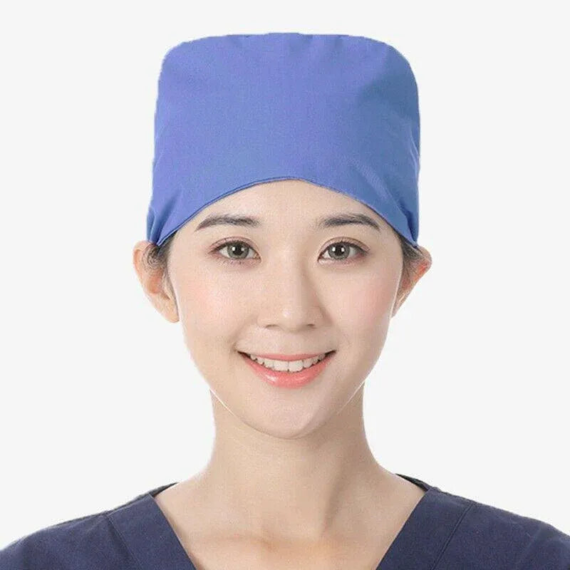 100% Cotton Unisex Surgical Scrub Cap for Doctors & Nurses - Pink, image 10
