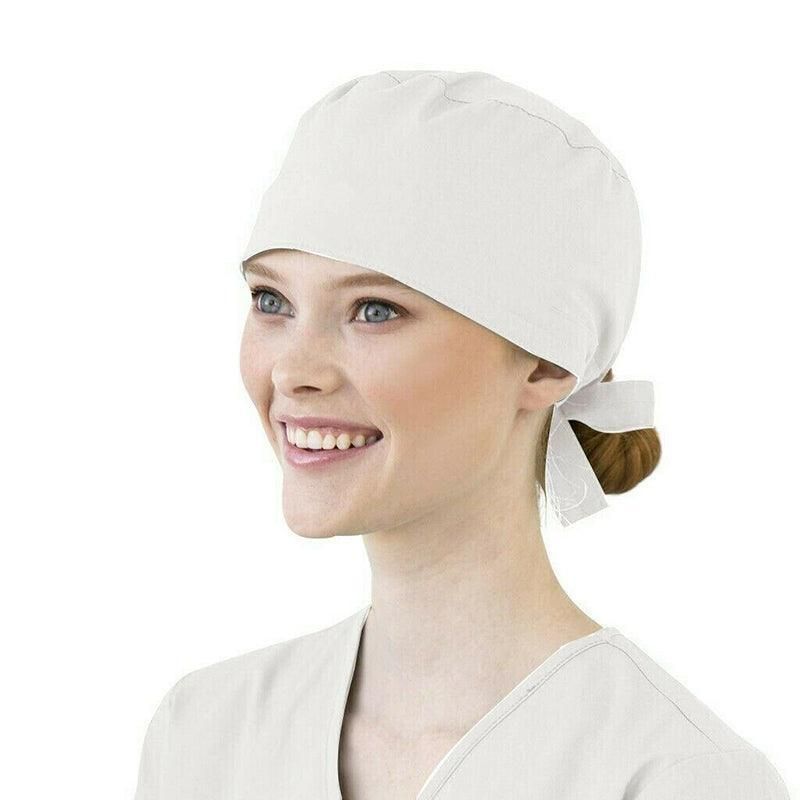 100% Cotton Unisex Surgical Scrub Cap for Doctors & Nurses - Pink, image 11