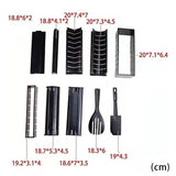 13Pcs Diy Sushi Maker Making Kit Rice Roller Mold Set For Beginners Kitchen Tool - Side View