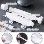 Sushi Roller Maker Tool with Tube Plunger DIY Bazooka Rice Mold for Home Kitchen