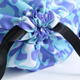 Waterproof Swim Backpack Durable Storage Bag Beach Pool Outdoor Travel - Blue-Large (Double layer) - Side View