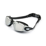 Unisex Swimming Goggles Waterproof Anti Fog Adjustable Swim Glasses for Men Women - Black - Rear View