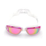 Unisex Swimming Goggles Waterproof Anti Fog Adjustable Swim Glasses for Men Women - Black