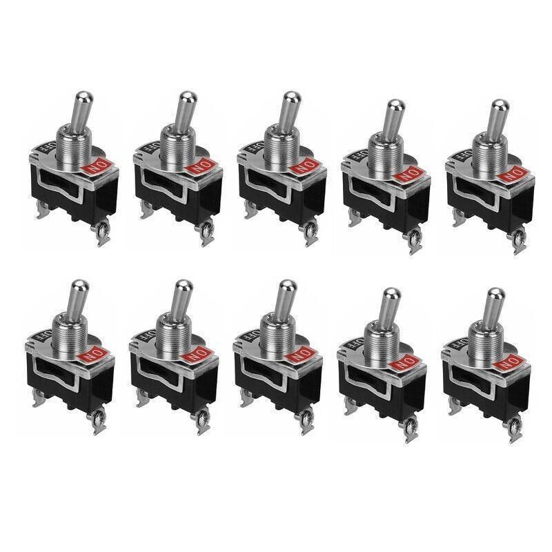 10PCS 12V Waterproof Toggle Switch SPST On Off for Car Dash Control Panel