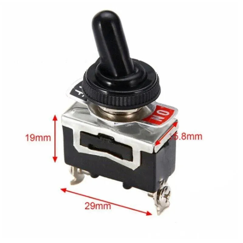 10PCS 12V Waterproof Toggle Switch SPST On Off for Car Dash Control Panel
