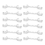 Clothes Hanger Space Saving Hook Folding Wardrobe Multipurpose Rack Coat Pants - 12PCS