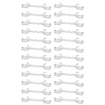 Clothes Hanger Space Saving Hook Folding Wardrobe Multipurpose Rack Coat Pants - 24PCS