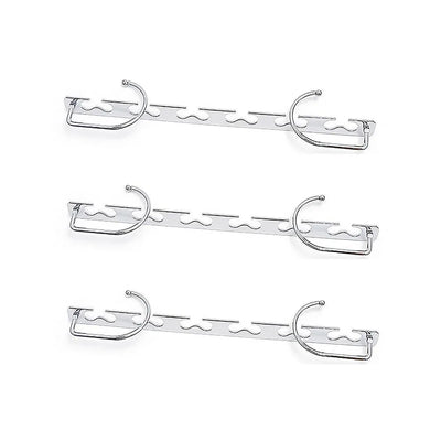 Clothes Hanger Space Saving Hook Folding Wardrobe Multipurpose Rack Coat Pants - 3PCS