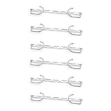 Clothes Hanger Space Saving Hook Folding Wardrobe Multipurpose Rack Coat Pants - 6PCS