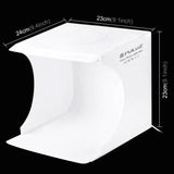 Light Tent Portable Light Box Photography Photo Studio Light Room + 6 Backdrops - Side View