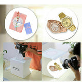 Light Tent Portable Light Box Photography Photo Studio Light Room + 6 Backdrops - Close-Up Angle