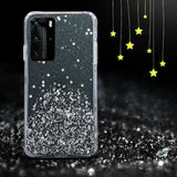 For Samsung Galaxy S20 Fe S21 Ultra S20 Shockproof Bling Glitter Soft Case Cover - Rear View