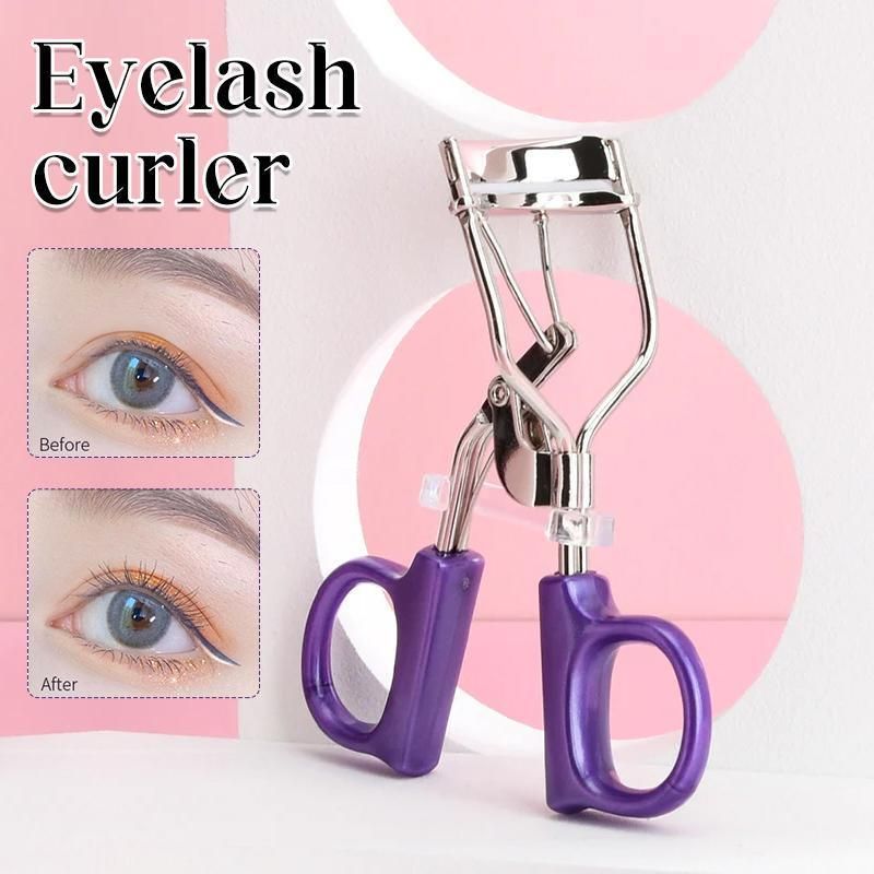 Mini Eyelash Curler with Silicone Refill Pads Make Up Tool for Women Girl Beauty