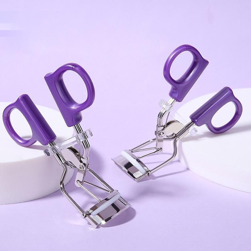 Mini Eyelash Curler with Silicone Refill Pads Make Up Tool for Women Girl Beauty