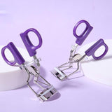 Mini Eyelash Curler with Silicone Refill Pads Make Up Tool for Women Girl Beauty - Side View