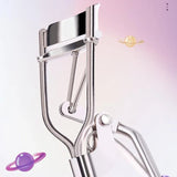 Mini Eyelash Curler with Silicone Refill Pads Make Up Tool for Women Girl Beauty - Top-Down View
