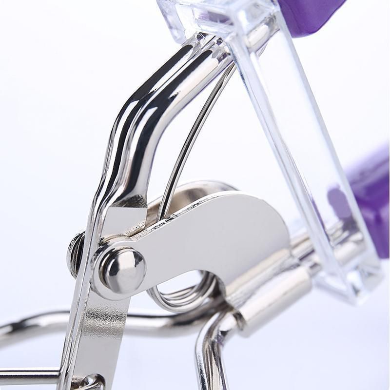 Mini Eyelash Curler with Silicone Refill Pads Make Up Tool for Women Girl Beauty