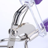 Mini Eyelash Curler with Silicone Refill Pads Make Up Tool for Women Girl Beauty - Rear View