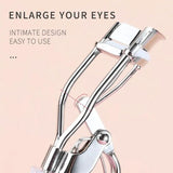 Mini Eyelash Curler with Silicone Refill Pads Make Up Tool for Women Girl Beauty - Low Angle