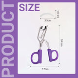 Mini Eyelash Curler with Silicone Refill Pads Make Up Tool for Women Girl Beauty - Extra Image