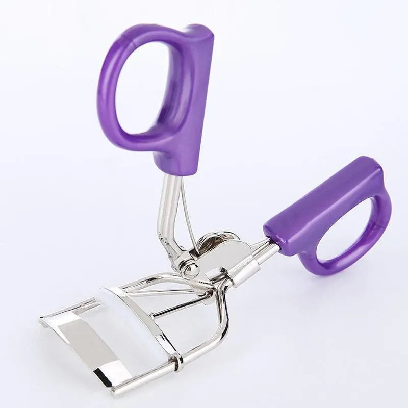 Mini Eyelash Curler with Silicone Refill Pads Make Up Tool for Women Girl Beauty