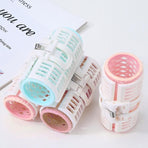 3PCS Plastic Long Hair Curler Roller Self Grip Bangs Hair Curling Styling Tools - Blue-3PCS