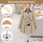 1-Piece Beige Adjustable T-Shaped Garment Display Stand