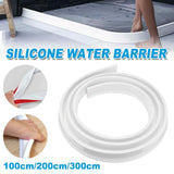 100-300CM Silicone Shower Water Barrier Bathroom Waterproof Strip Self-Adhesive - 100CM - Front View