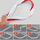 100-300CM Silicone Shower Water Barrier Bathroom Waterproof Strip Self-Adhesive - 100CM - 45-Degree Angle