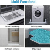 100-300CM Silicone Shower Water Barrier Bathroom Waterproof Strip Self-Adhesive - 100CM - Low Angle