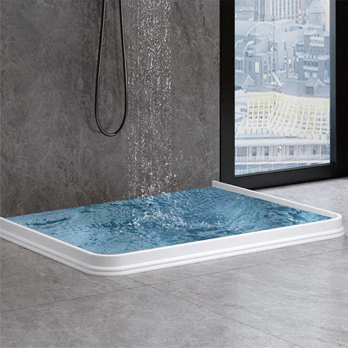 100-300CM Silicone Shower Water Barrier Bathroom Waterproof Strip Self-Adhesive - 100CM