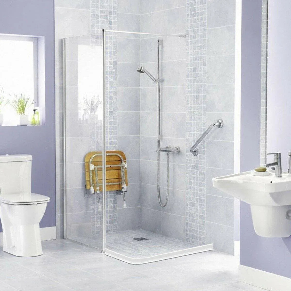 100-300CM Silicone Shower Water Barrier Bathroom Waterproof Strip Self-Adhesive - 100CM