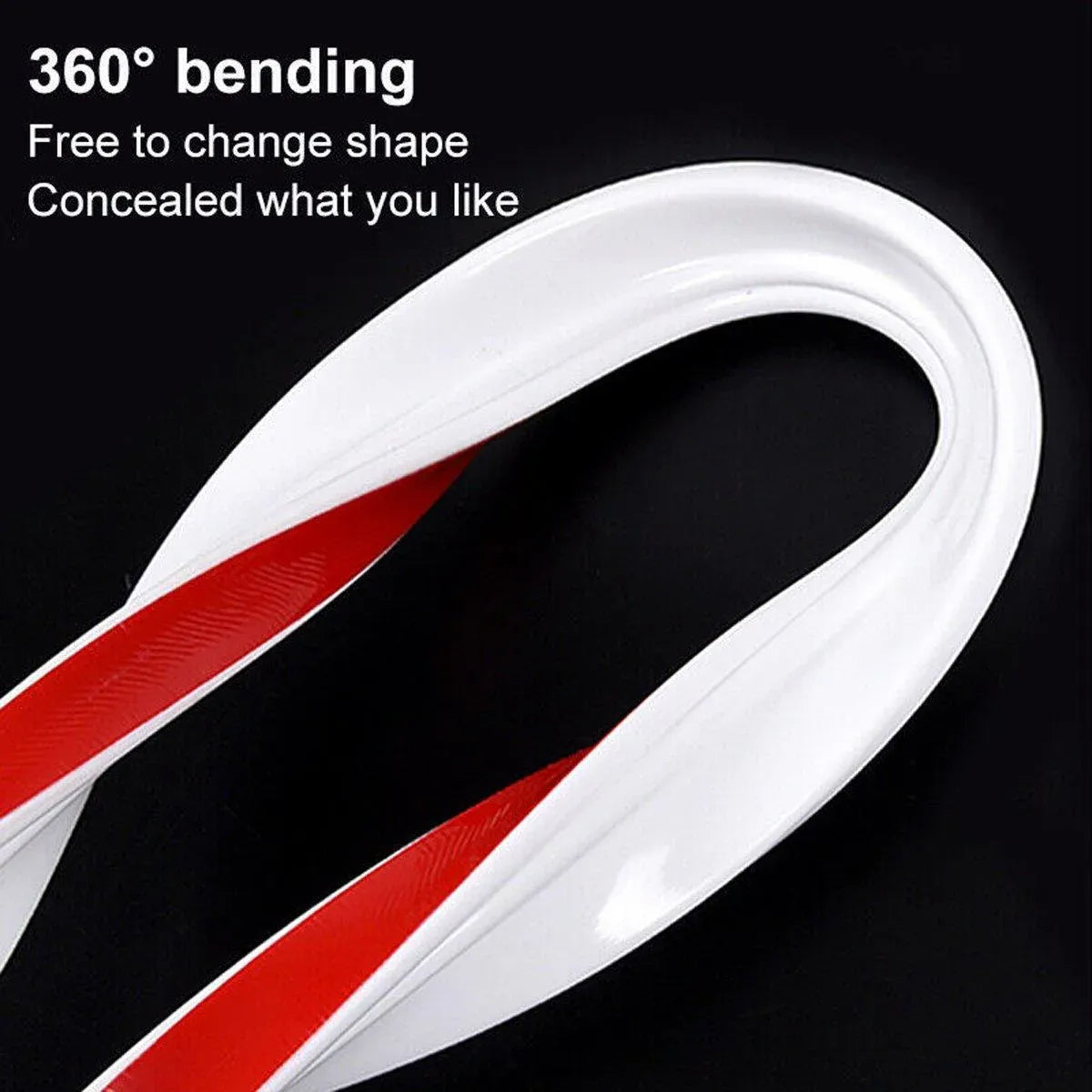 100-300CM Silicone Shower Water Barrier Bathroom Waterproof Strip Self-Adhesive - 100CM
