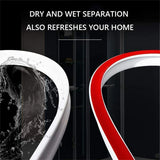 100-300CM Silicone Shower Water Barrier Bathroom Waterproof Strip Self-Adhesive - 100CM - Extra Image