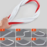 100-300CM Silicone Shower Water Barrier Bathroom Waterproof Strip Self-Adhesive - 100CM - 45-Degree Angle