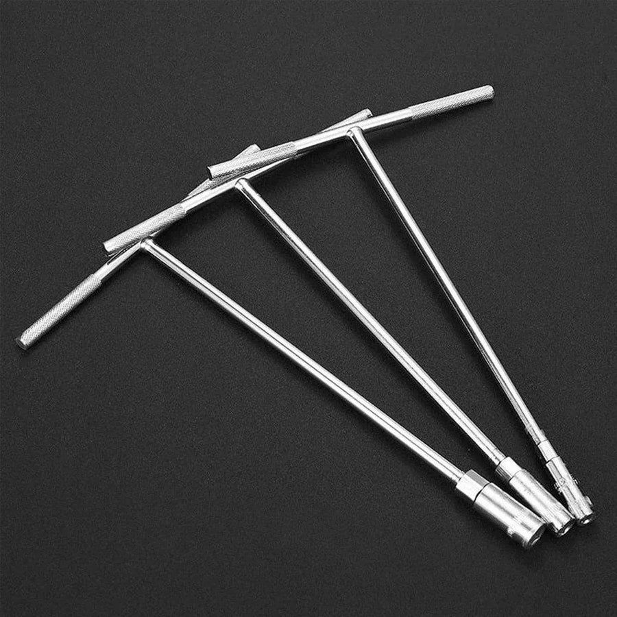 6-19mm Steel T Shaped Hex Wrench Hand Tool Spanner Socket Adapter Repair - 6mm