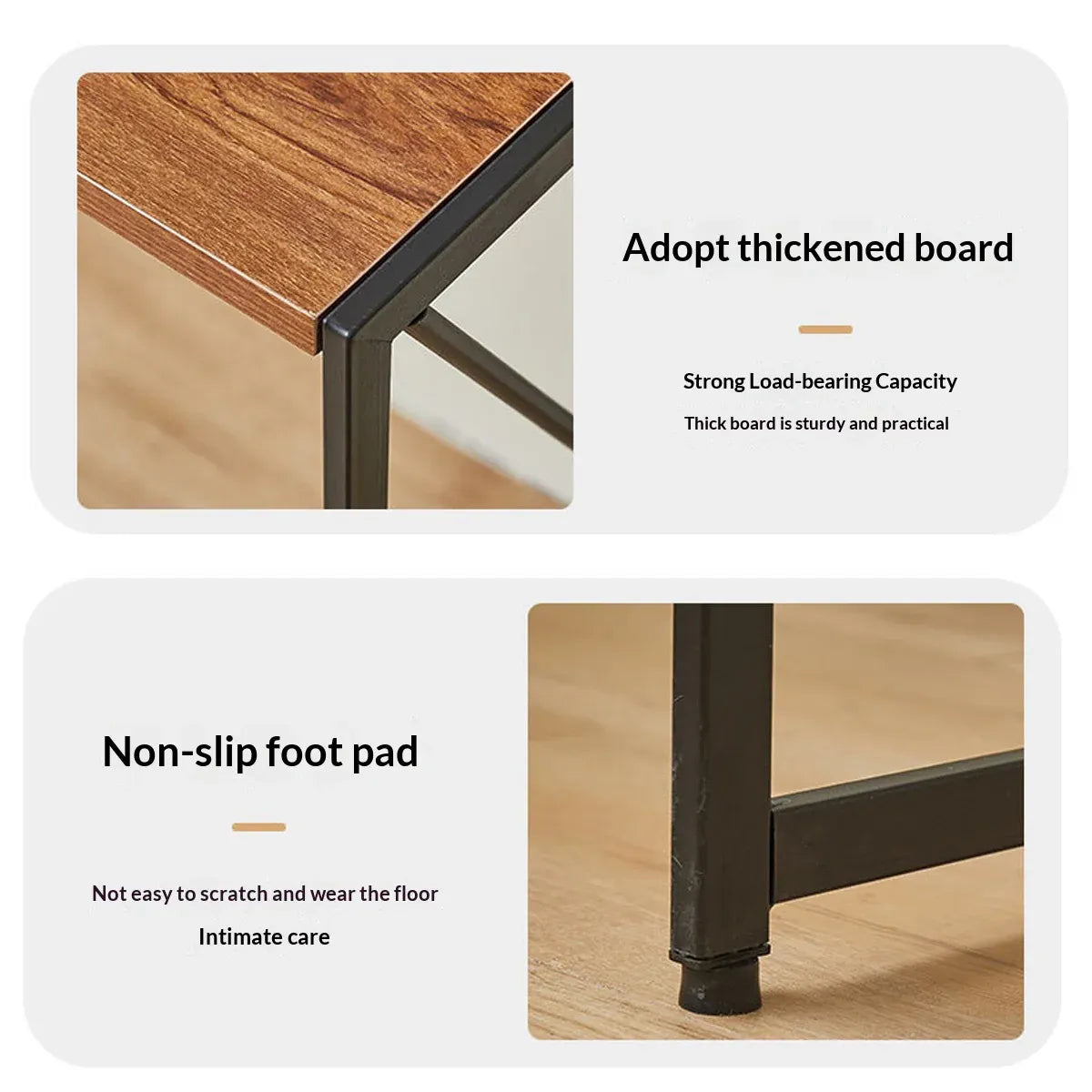 Foldable Computer Desk Portable Stable Space Saving Non-Slip Feet